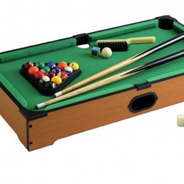 Billiard Table with Cues,...