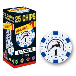 25 Chips 11,5g Bianco...