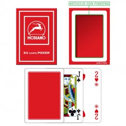 Carte Burraco F/N Red Modiano