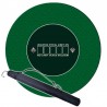 Mat Poker rubber 120cm 2mm ROUND Green