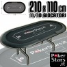 Table PokerStars.it with Folding Legs 210x110 cm, Texas Hold'em