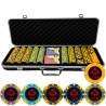 Set kit 300 Fiches 14 gr. Royal Flush CASH GAME + Cards + Dealer Button