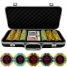 Set Valigetta 300 Fiches 14 gr. Black Edition TORNEO + Carte