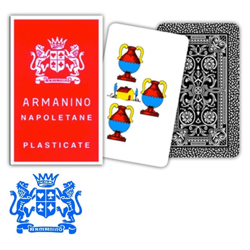 Carte da gioco Napoletane Rosso Super Modiano