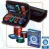 SSC NAPOLI Poker Travel Set con 150 Fiches e Carte 100% PVC